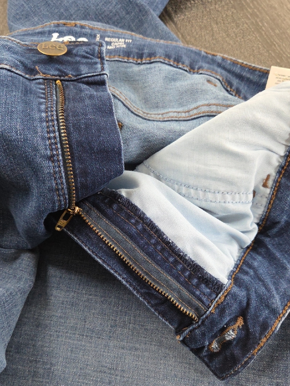 Lee Womans Midrise Regular Fit Capri STRETCH DENIM 24W NWT - Picture 13 of 16